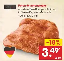 Netto Marken-Discount Metzgerfrisch puten-minutensteaks Angebot