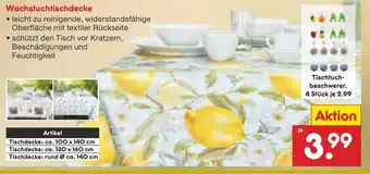 Netto Marken-Discount Wachstuchtischdecke oder tischtuchbeschwerer Angebot