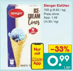 Netto Marken-Discount Stenger eistüten Angebot