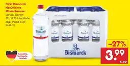 Netto Marken-Discount Fürst bismarck natürliches mineralwasser Angebot