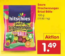 Netto Marken-Discount Hitschies saure drachenzungen brizzl bälle Angebot