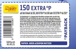 Netto Marken-Discount Payback 150 extra °p Angebot