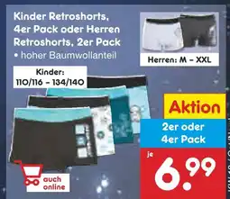 Netto Marken-Discount Kinder retroshorts oder herren retroshorts Angebot