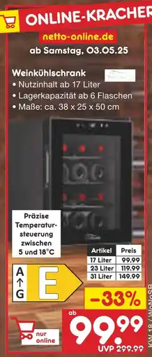 Netto Marken-Discount Weinkühlschrank Angebot