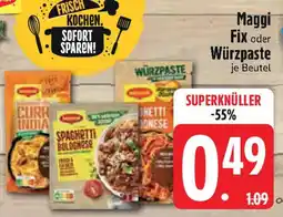 Edeka Maggi Fix oder Würzpaste Angebot