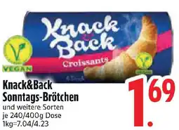 Edeka Knack&Back Sonntags-Brötchen Angebot