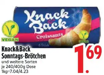 Edeka Knack&Back Sonntags-Brötchen Angebot