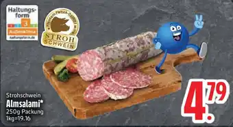 Edeka Strohschwein Almsalami Angebot