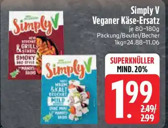 Edeka Simply V Veganer Käse-Ersatz Angebot
