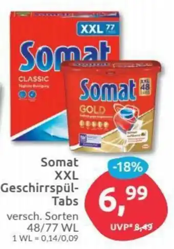 Budni Somat XXL Geschirrspül-Tabs Versch. Sorten 48/77 WL Angebot