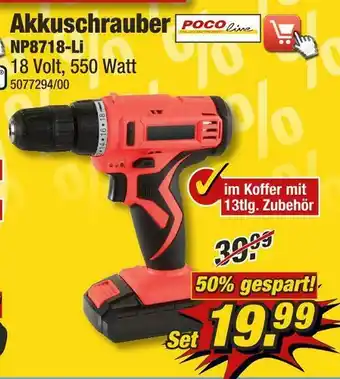 Poco Poco line akkuschrauber np8718-li Angebot