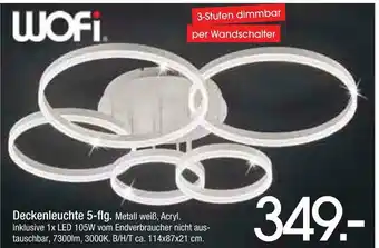 Zurbrüggen Wofi deckenleuchte 5-flg. Angebot