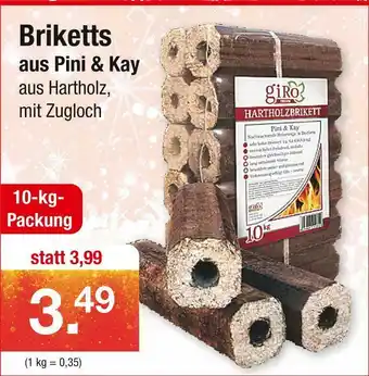 Zimmermann Briketts Angebot