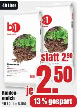 B1 Discount Baumarkt b1 Rindenmulch Angebot