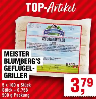 Handelshof Meister blumberg's geflügelgriller Angebot