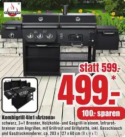 B1 Discount Baumarkt EL FUEGO Kombigrill 4in1 Arizona Angebot
