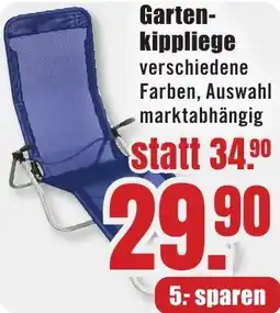 B1 Discount Baumarkt Gartenkippliege Angebot