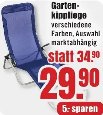 B1 Discount Baumarkt Gartenkippliege Angebot