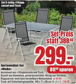 B1 Discount Baumarkt Gartenmöbel-Set Meike Angebot
