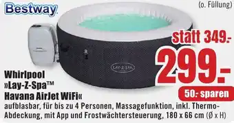 B1 Discount Baumarkt Bestway Whirlpool Lay-Z-Spa Havana AirJet WiFi Angebot