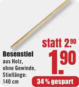 B1 Discount Baumarkt Besenstiel Angebot