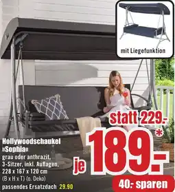 B1 Discount Baumarkt Hollywoodschaukel Sophia Angebot