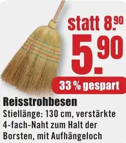 B1 Discount Baumarkt Reisstrohbesen Angebot
