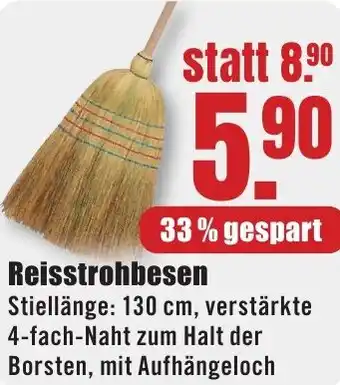 B1 Discount Baumarkt Reisstrohbesen Angebot
