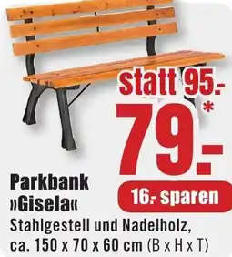 B1 Discount Baumarkt Parkbank Gisela Angebot