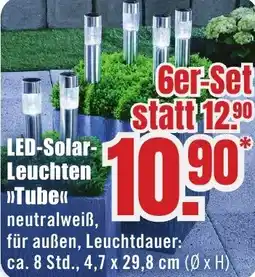 B1 Discount Baumarkt LED-Solar Leuchten Tube Angebot