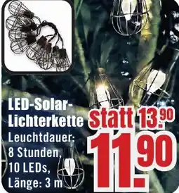 B1 Discount Baumarkt LED-Solar Lichterkette Angebot