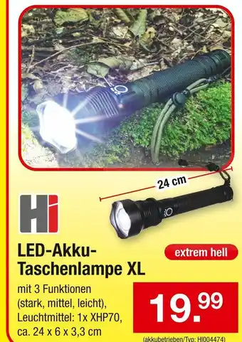 Zimmermann Led-akku-taschenlampe xl Angebot