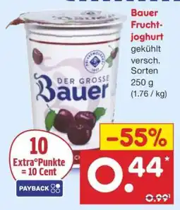 Netto Marken-Discount Bauer Fruchtjoghurt Angebot