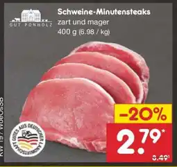 Netto Marken-Discount Schweine-Minutensteaks Angebot