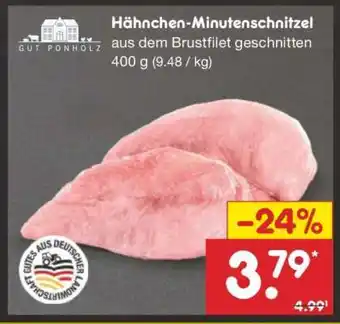 Netto Marken-Discount Hähnchen-Minuten-schnitzel Angebot