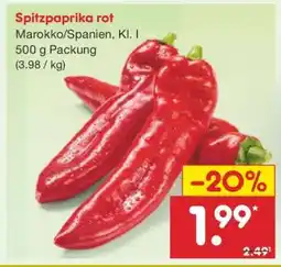 Netto Marken-Discount Spitzpaprika rot Angebot