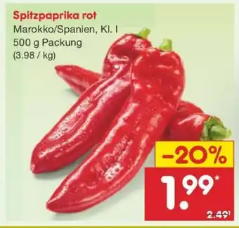 Netto Marken-Discount Spitzpaprika rot Angebot