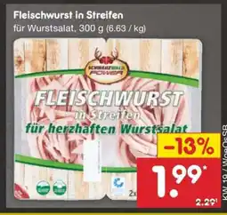 Netto Marken-Discount Fleischwurst in Streifen Angebot