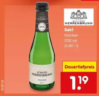 Netto Marken-Discount Schloss Herrenbrunn Sekt Angebot