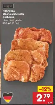 Netto Marken-Discount Hähnchen-Oberkeulensteaks Barbecue Angebot
