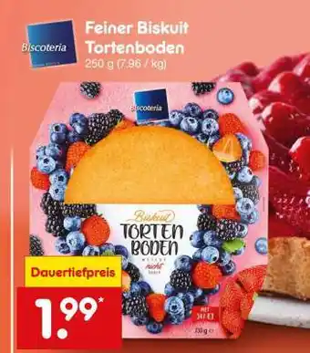 Netto Marken-Discount Feiner Biskuit Tortenboden Angebot