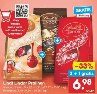 Netto Marken-Discount Lindt Lindor Pralinen Angebot