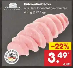 Netto Marken-Discount Puten-Ministeaks Angebot