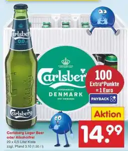 Netto Marken-Discount Carlsberg Lager Beer oder Alkoholfrei Angebot