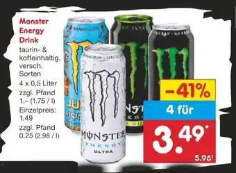 Netto Marken-Discount Monster energy drink Angebot
