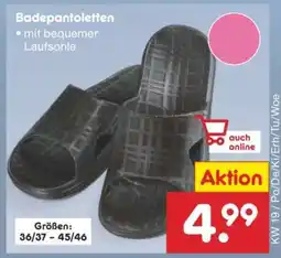 Netto Marken-Discount Badepantoletten Angebot