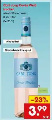 Netto Marken-Discount Carl Jung Cuvée Weiß trocken Angebot