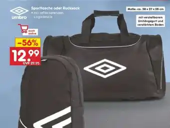 Netto Marken-Discount Sporttasche oder Rucksack Angebot