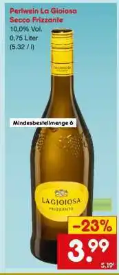 Netto Marken-Discount Perlwein La Gioiosa Secco Frizzante Angebot