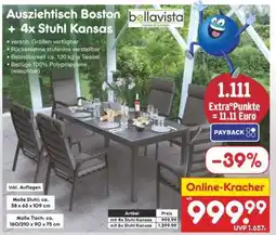 Netto Marken-Discount Ausziehtisch Boston + 4x Stuhl Kansas Angebot